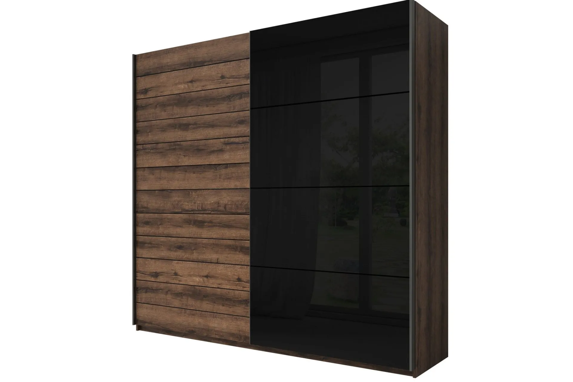 Garderober & Garderobesystem-Bovera Garderobeskap 61x200 cm Teak,Svart