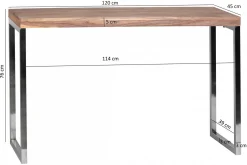 Wohnling Gangbord|Avlastningsbord-Bowbridge Avlastningsbord 120 cm Tre/Natur