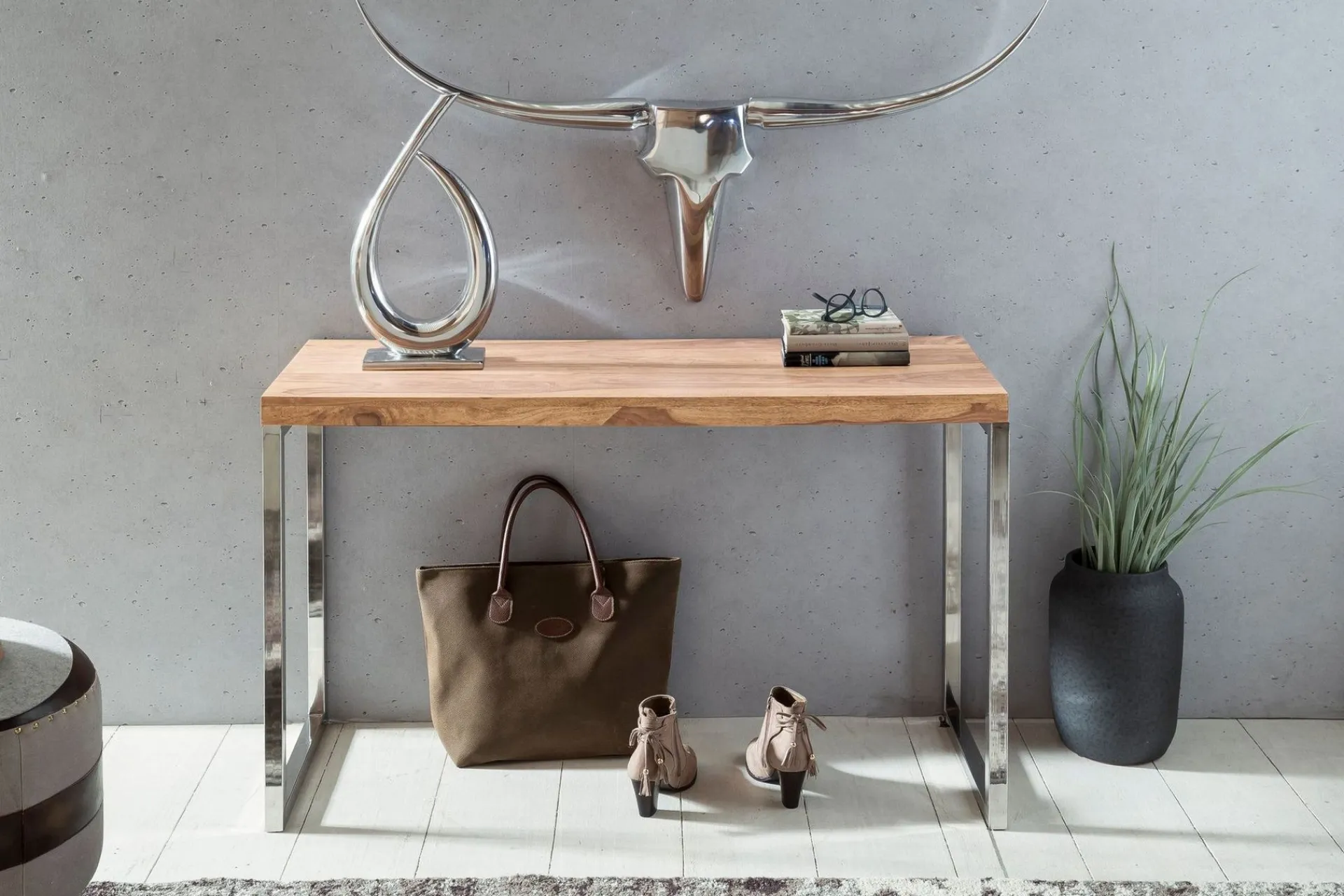 Wohnling Gangbord|Avlastningsbord-Bowbridge Avlastningsbord 120 cm Tre/Natur