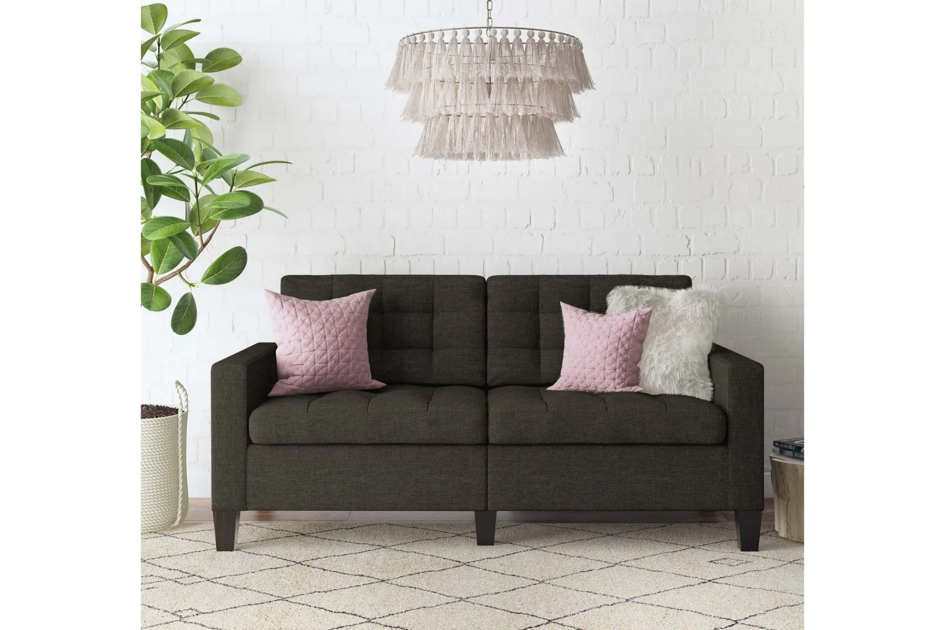 Dorel Home Bowie 2-seter Sofa Grå