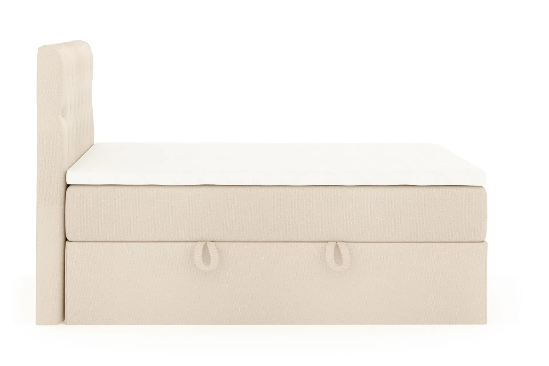 Drömvik Seng Med Oppbevaring-Boxy Box Bed Seng med Oppbevaring 120x200 cm Beige