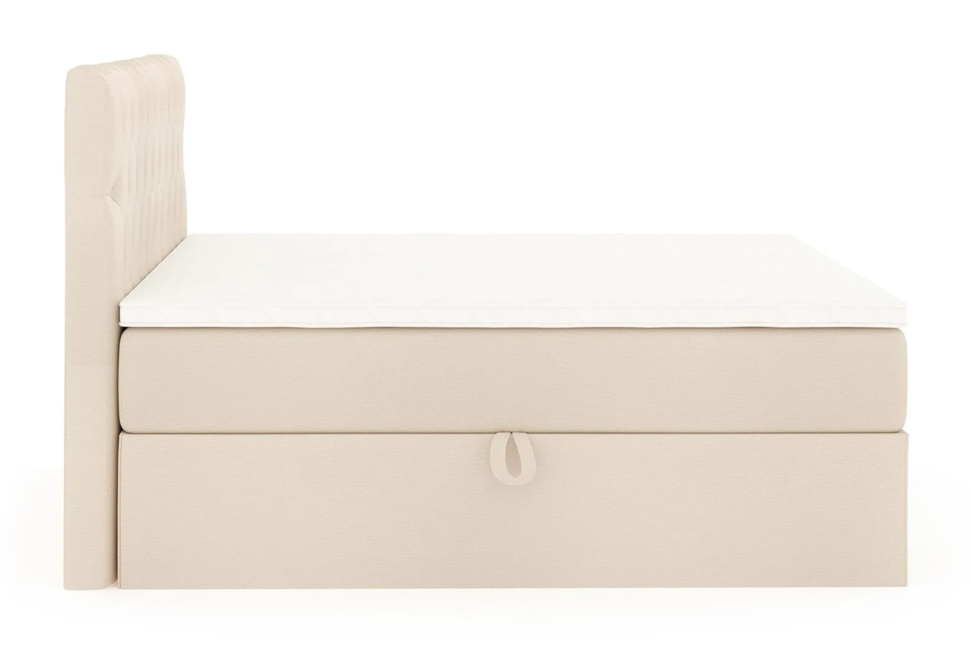 Drömvik Seng Med Oppbevaring-Boxy Box Bed 160x200 cm Beige