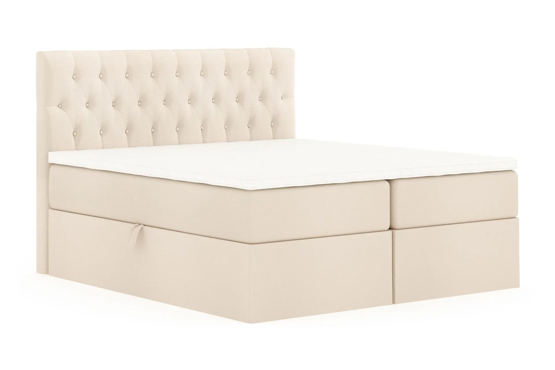 Drömvik Seng Med Oppbevaring-Boxy Box Bed 160x200 cm Beige
