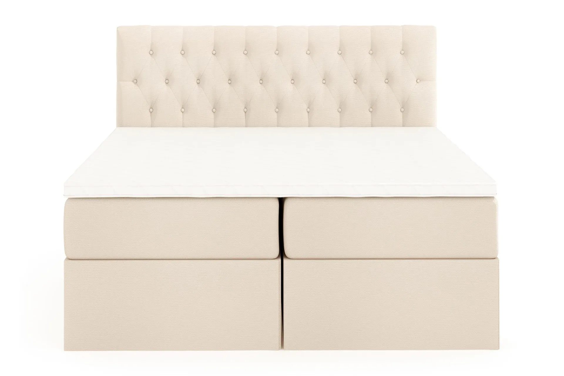 Drömvik Seng Med Oppbevaring-Boxy Box Bed 160x200 cm Beige