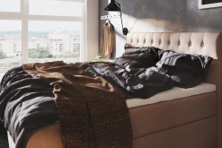 Drömvik Seng Med Oppbevaring-Boxy Box Bed 160x200 cm Beige