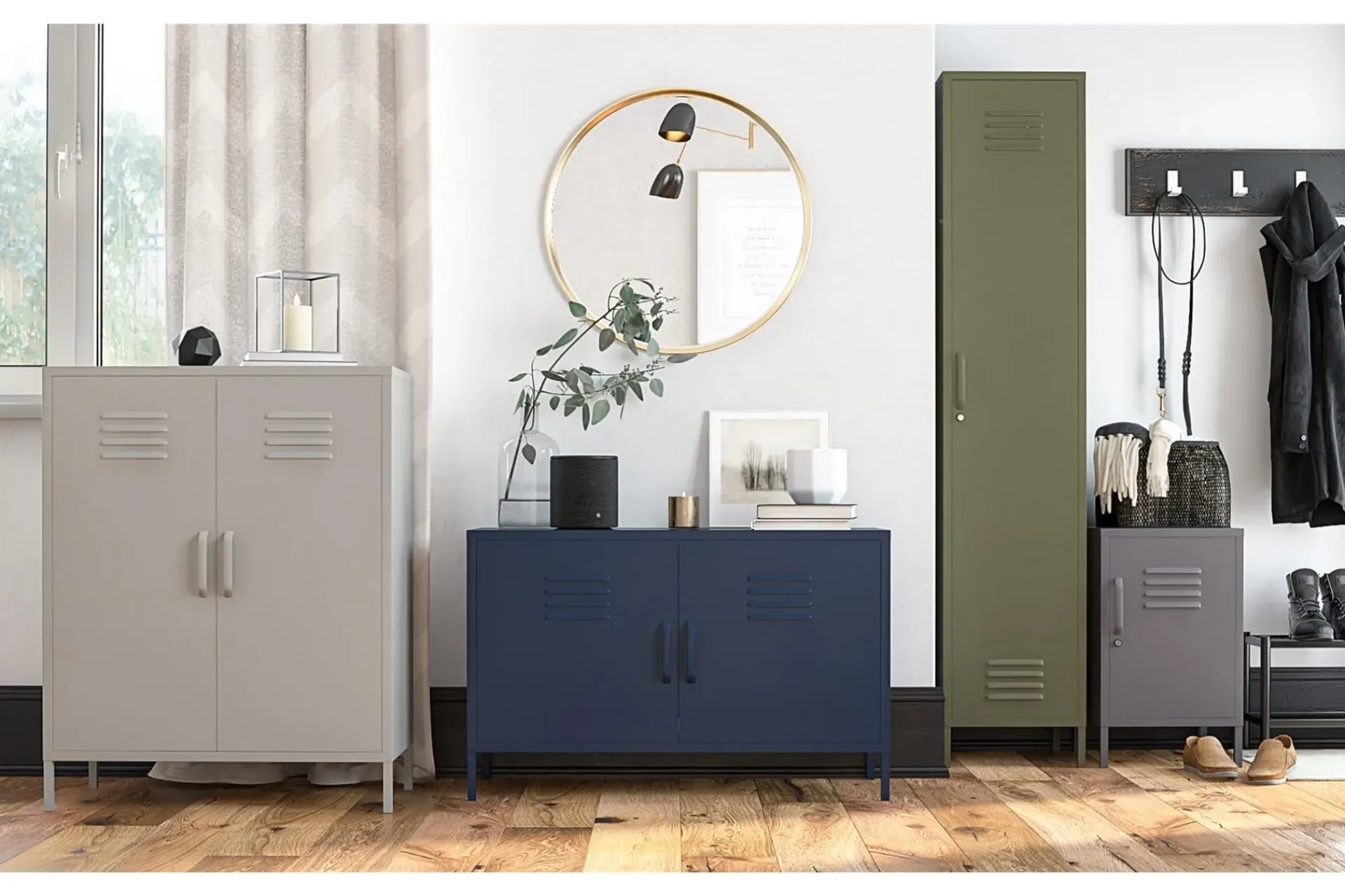 Queer Eye Sideboard & Skjenker-Bradford Skänk 100x40 cm Ljusgrå Ljusgrå Lysegrå