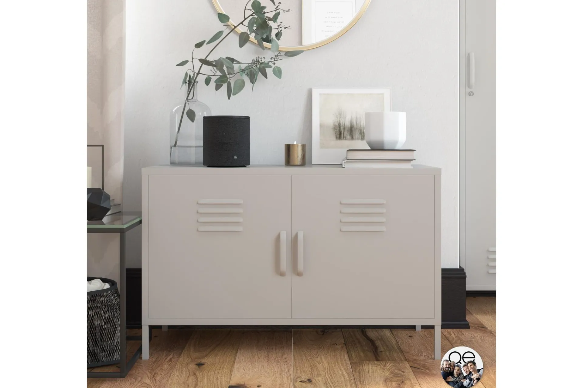 Queer Eye Sideboard & Skjenker-Bradford Skänk 100x40 cm Ljusgrå Ljusgrå Lysegrå