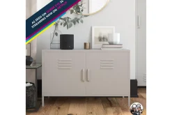 Queer Eye Sideboard & Skjenker-Bradford Skänk 100x40 cm Ljusgrå Ljusgrå Lysegrå