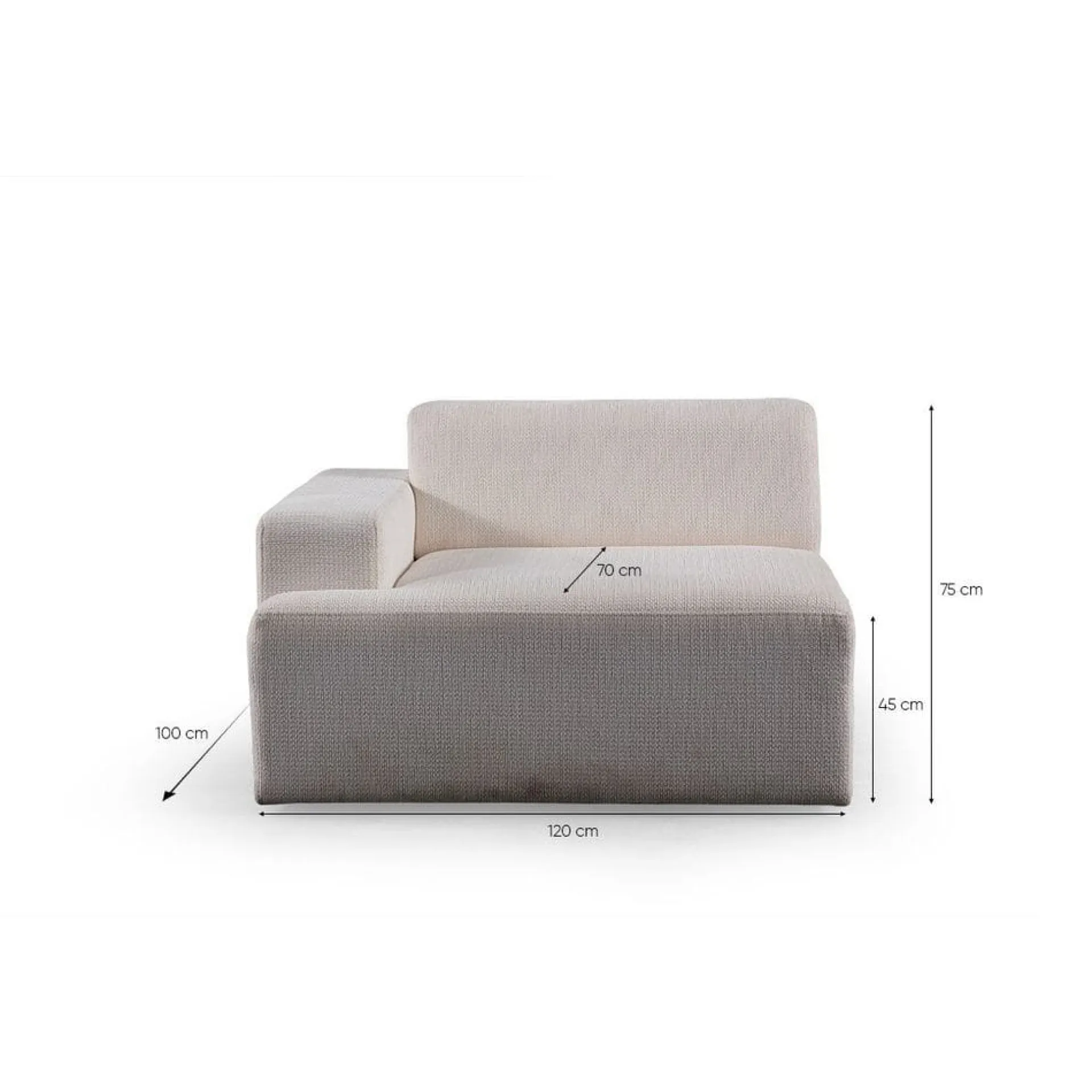 Branorin 4-seters sofa med Sjeselong