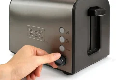 Black+Decker Produkter For Å Varme & Koke|Kjøkkenutstyr-Brødrister 2 Rom børstet stål Grey