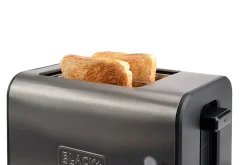 Black+Decker Produkter For Å Varme & Koke|Kjøkkenutstyr-Brødrister 2 Rom børstet stål Grey