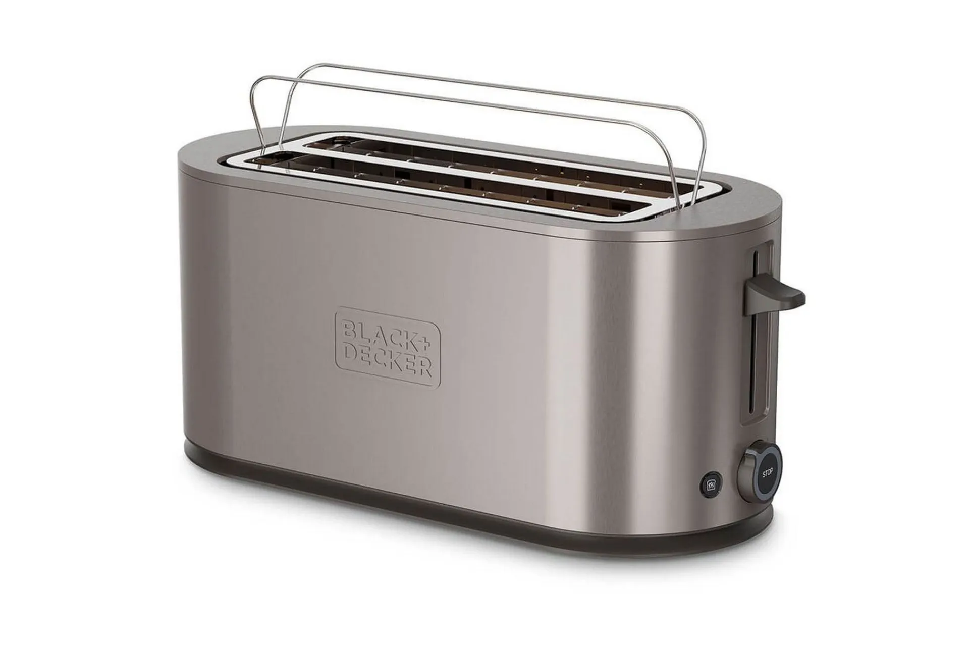 Black+Decker Produkter For Å Varme & Koke|Kjøkkenutstyr-Brødrister 2 rom rustfritt stål Sølv