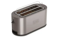Black+Decker Produkter For Å Varme & Koke|Kjøkkenutstyr-Brødrister 2 rom rustfritt stål Sølv