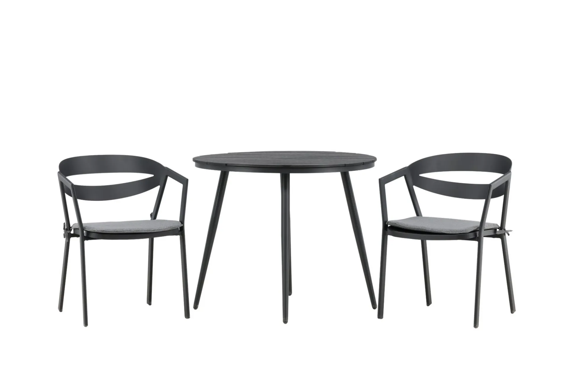 Venture Home Break Cafégruppe Rund 90 cm + 2 Slit Spisestol