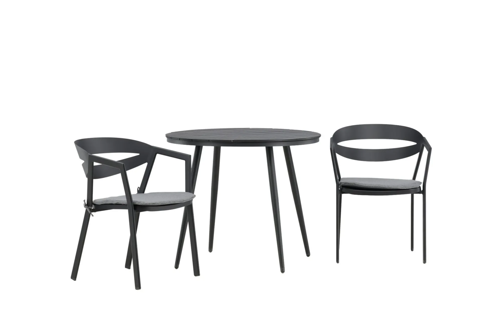 Venture Home Break Cafégruppe Rund 90 cm + 2 Slit Spisestol