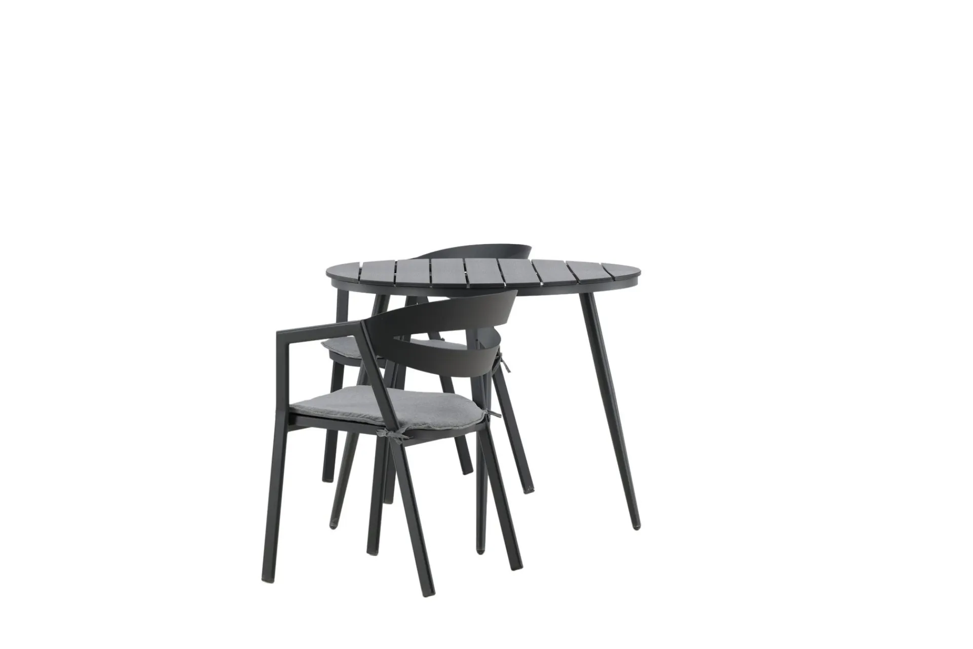Venture Home Break Cafégruppe Rund 90 cm + 2 Slit Spisestol