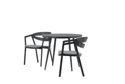Venture Home Break Cafégruppe Rund 90 cm + 2 Slit Spisestol