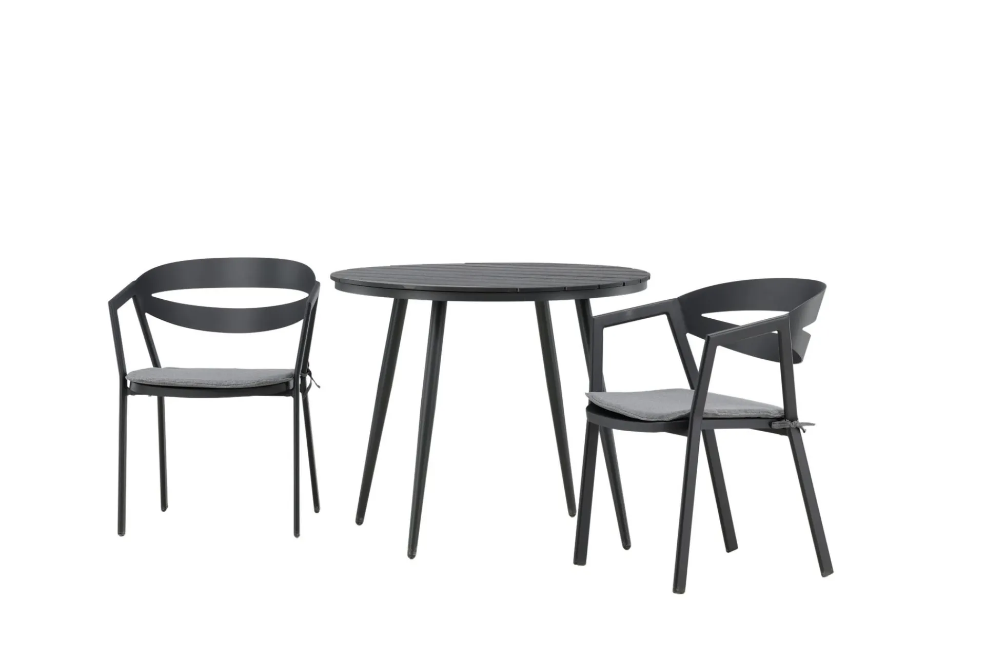 Venture Home Break Cafégruppe Rund 90 cm + 2 Slit Spisestol
