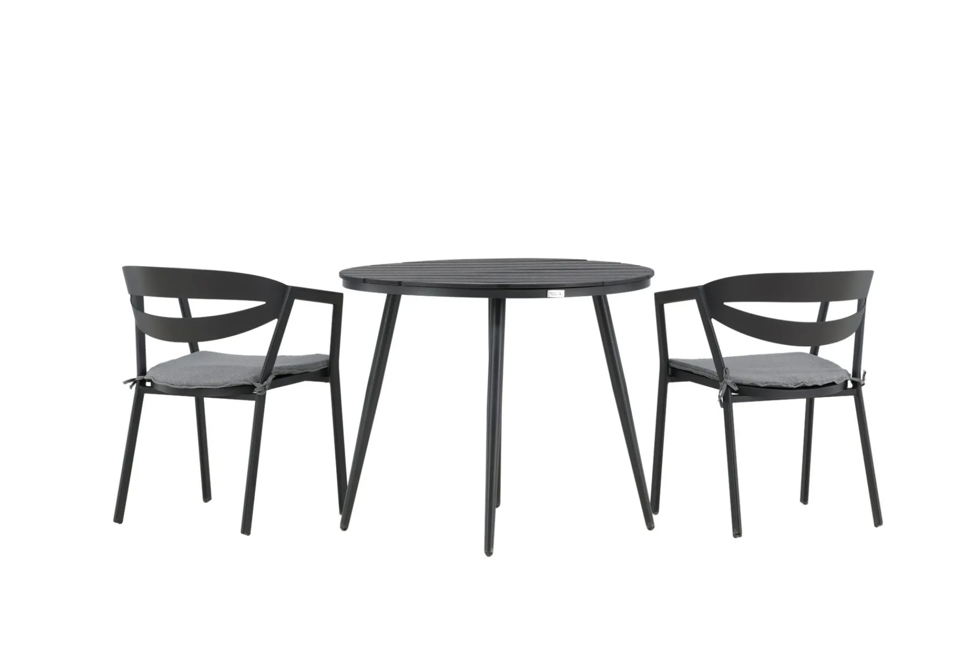 Venture Home Break Cafégruppe Rund 90 cm + 2 Slit Spisestol