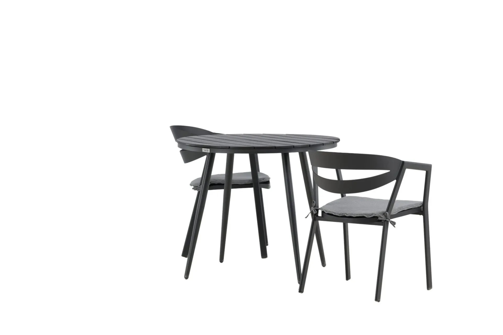 Venture Home Break Cafégruppe Rund 90 cm + 2 Slit Spisestol