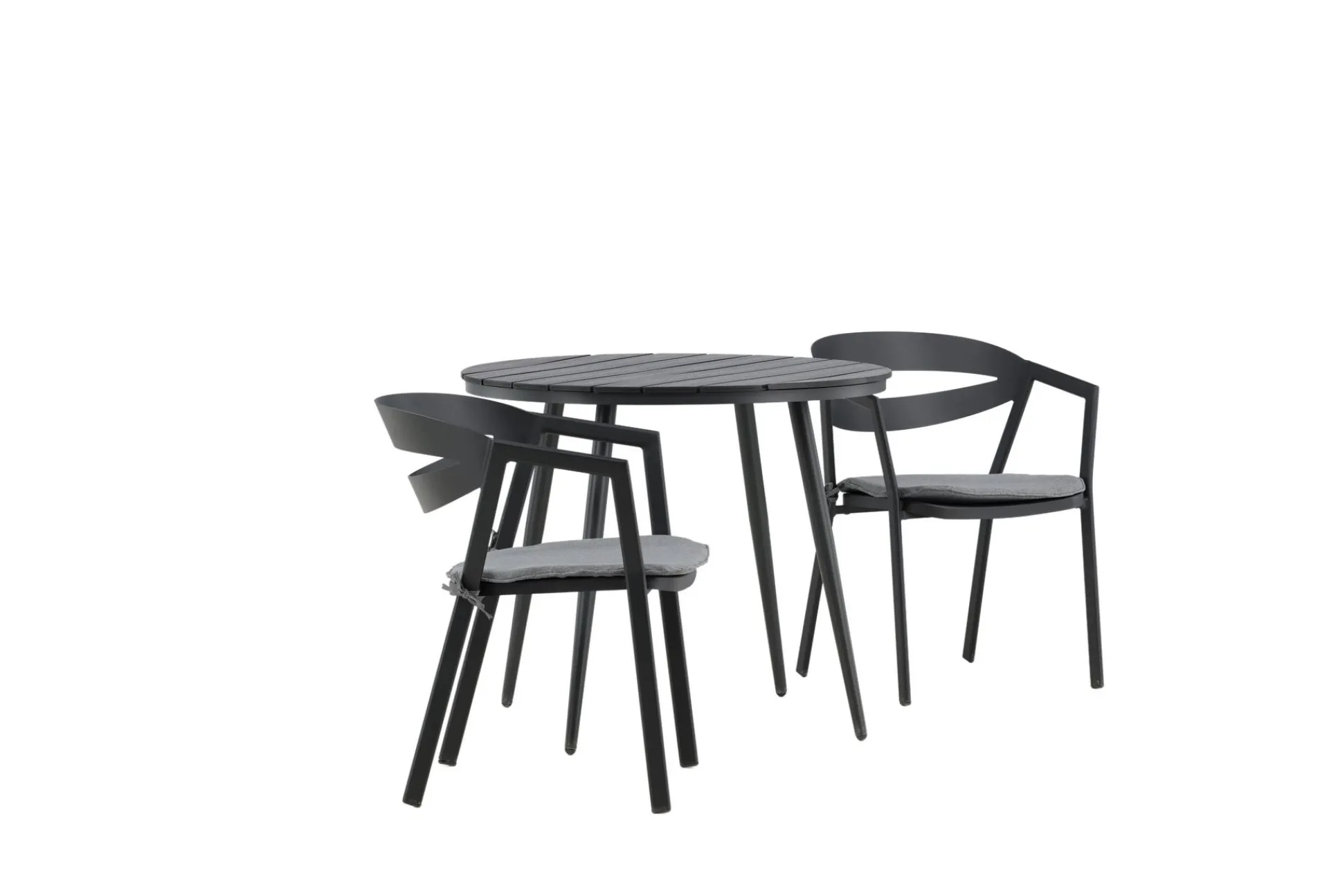 Venture Home Break Cafégruppe Rund 90 cm + 2 Slit Spisestol