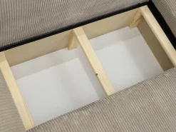 Velour Sofa & Fløyel Sofa|Sovesofaer-Brenor Sovesofa med sjeselong 3-seter Mørk beige