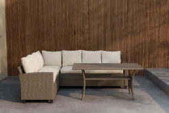 Venture Home Veranda & Terrasse|Loungesett-Brentwood hjørnesofagruppe 6-seter utendørs Beige