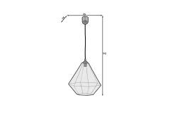 Kjøkkenlampe-Brevitas Taklampe Svart