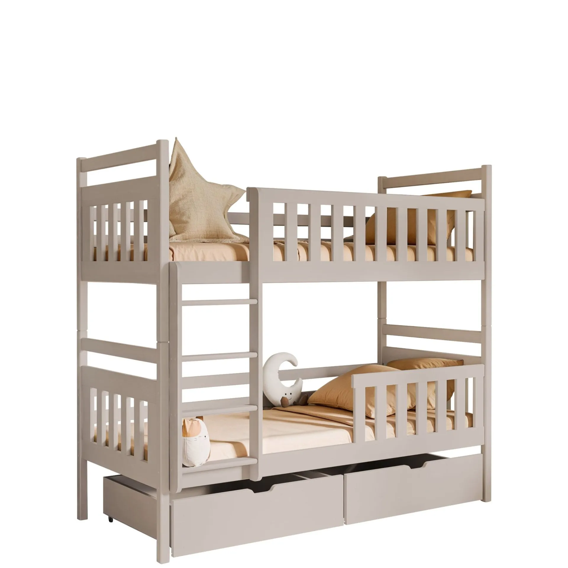 Stellebord|Oppbevaring Barnerom-Bridgeorth Køyeseng to soveplasser 80x180 cm Beige