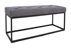 Brigite Benk 100x35x47 cm Grå