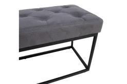 Brigite Benk 100x35x47 cm Grå