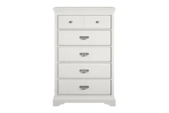 Dorel Home Kommode|Entrekommode-Bristol Kommode 88x49 cm 5 Skuffer Hvit