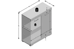 Scandinavian Choice Bristol Skjenk 80x90x35 cm 2 Luker