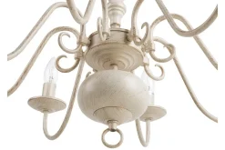 Taklampe|Stuelampe-Brithon Lysekrone 59 cm Hvit