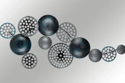 Skilt-Bronte - Veggdekor Turkis,Grey