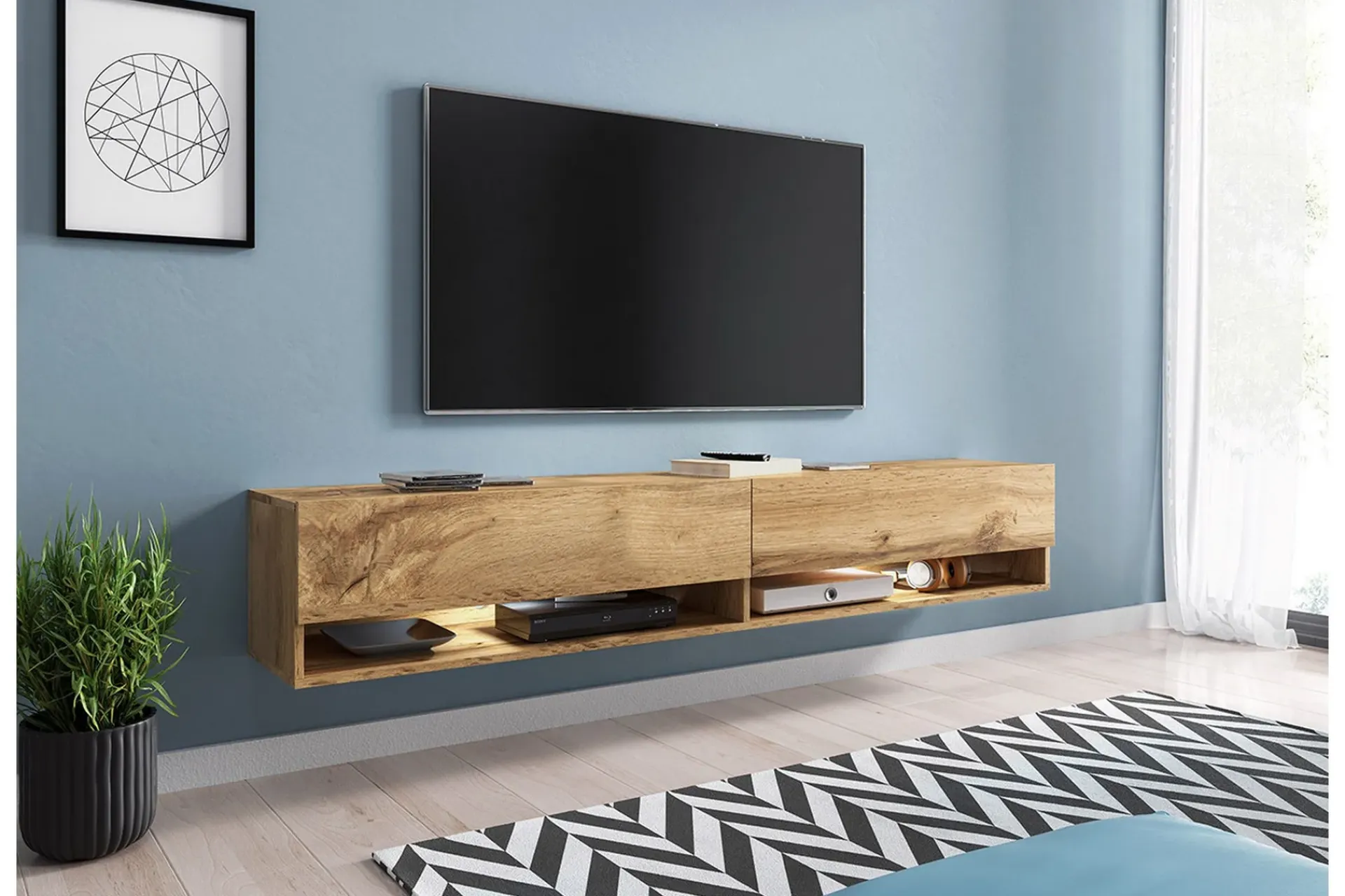 Tv-Benk & Mediabenk-Brya TV-benk 180x32x30 cm Natur