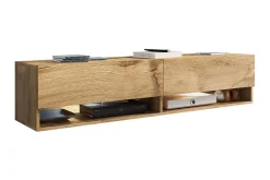 Tv-Benk & Mediabenk-Brya TV-benk 140x31x30 cm Tre/Natur