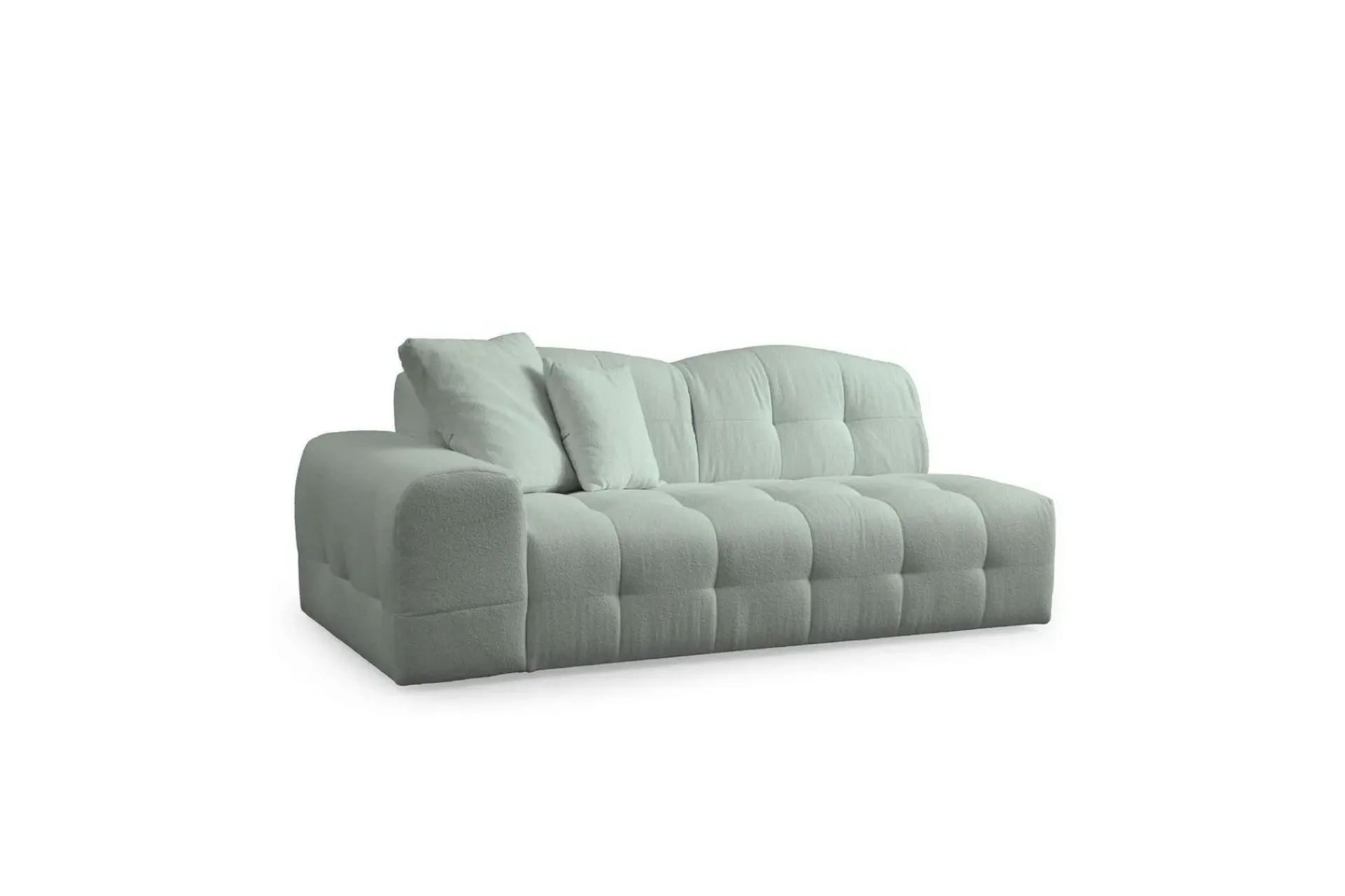 Sofa Med Sjeselong-Buddy Sofa med Divan 4-seter Grønn