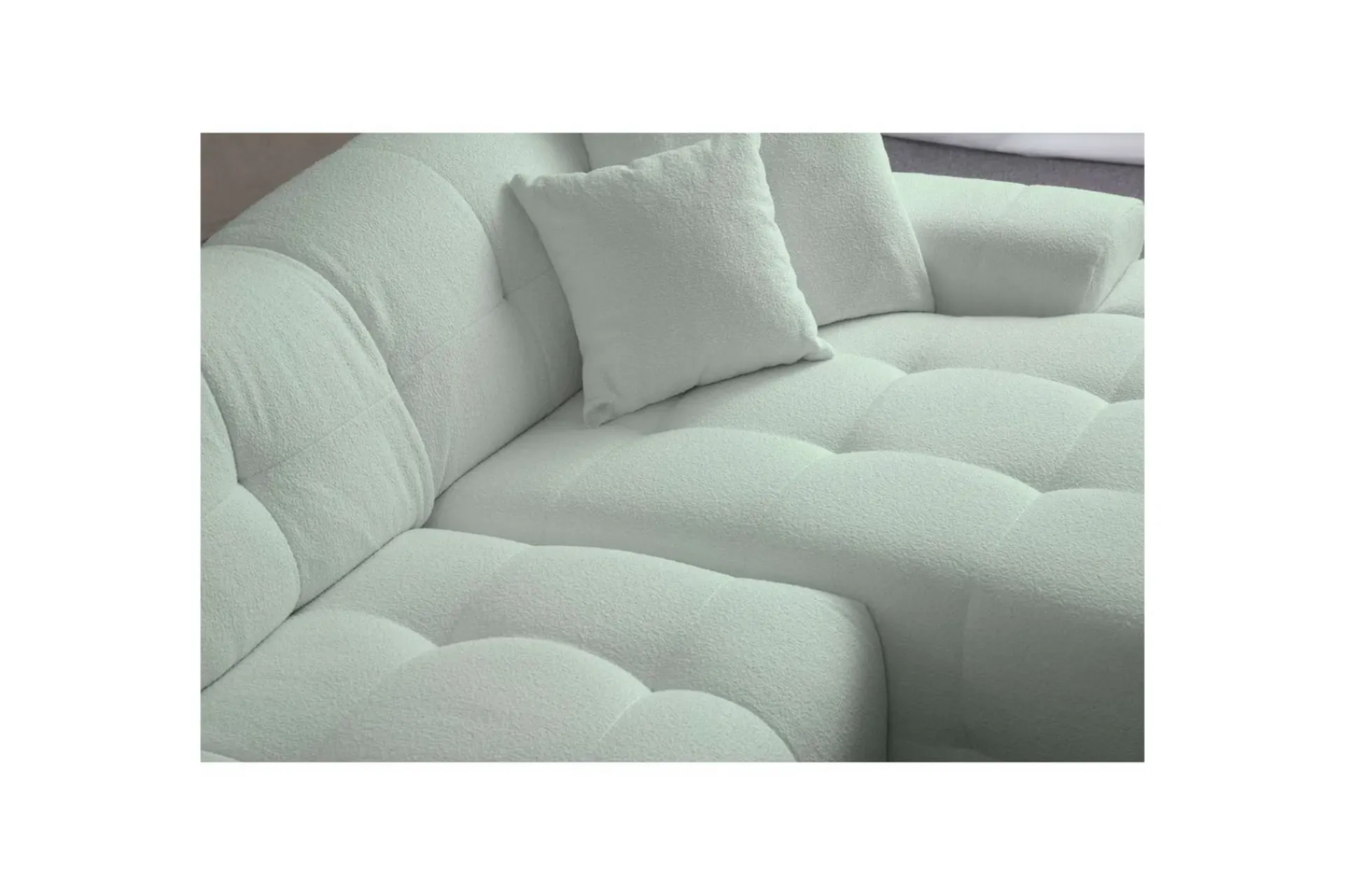 Sofa Med Sjeselong-Buddy Sofa med Divan 4-seter Grønn