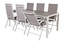 Comfort Garden Buitepos Spisegruppe + 6 posisjonsstoler