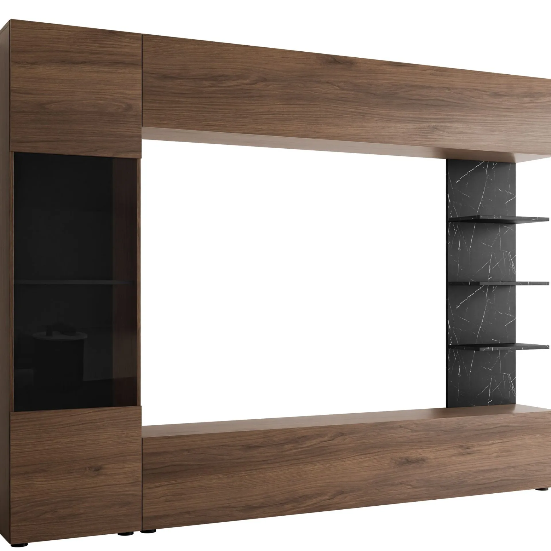Bunda TV-veggseksjon 250 cm