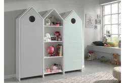 Garderobeskap Barn|Oppbevaring Barnerom-Bustorp Garderobe og hyllesett Hvit