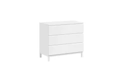 Barnemøbelsett-Byrå med skötbord babysäng garderob Jaxx Eva Jaxx White Hvit