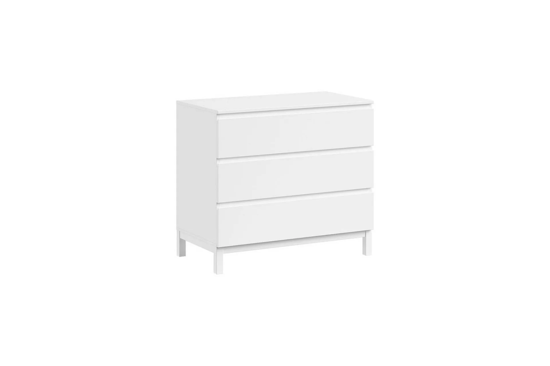 Barnemøbelsett-Byrå med skötbord babysäng Jaxx Eva Jaxx White Hvit