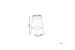 Barmøbler|Barstoler-Cabrillo Barstol 36 cm Gul
