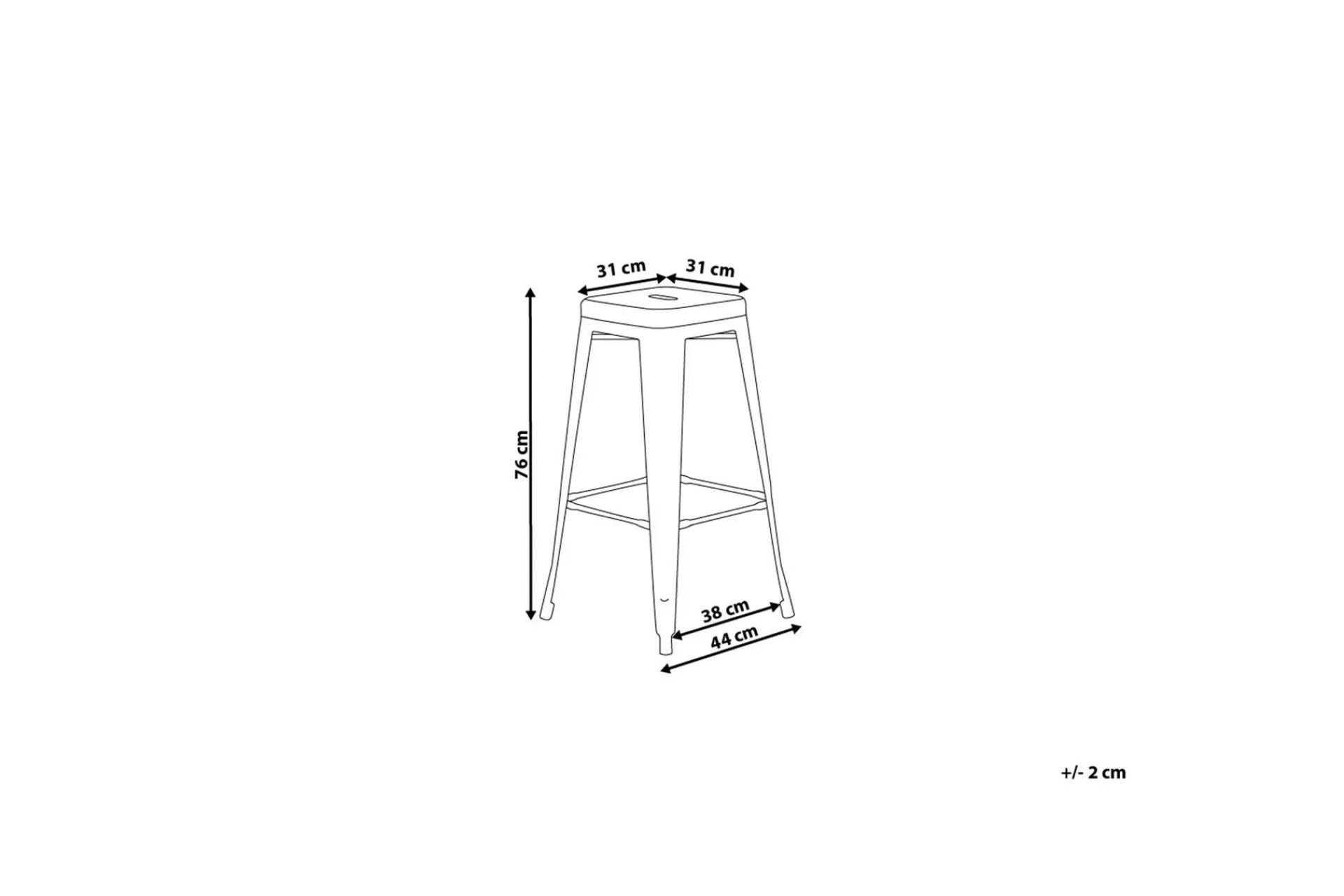 Cabrillo Barstol 44 cm