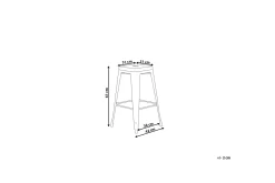 Barmøbler|Barstoler-Cabrillo Barstol 42 cm Gul