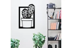 Skilt-Cactus Veggdekor Svart