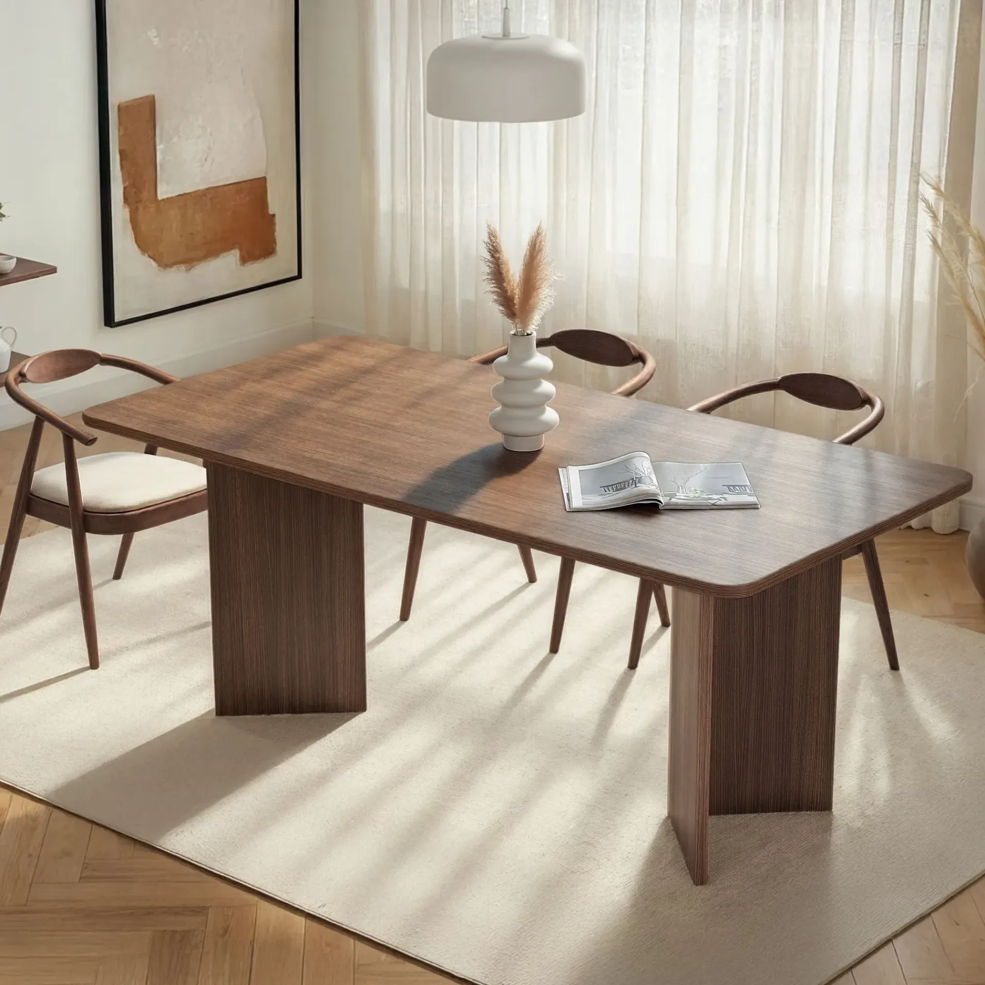 Spisebord & Kjøkkenbord-Cadron spisebord 180 cm rektangulært Valnøtt