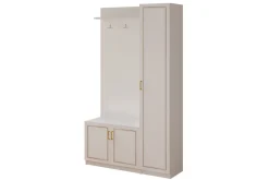 Oppbevaringsskap|Skap-Caeton Hyllesystem 200 cm Matt hvit